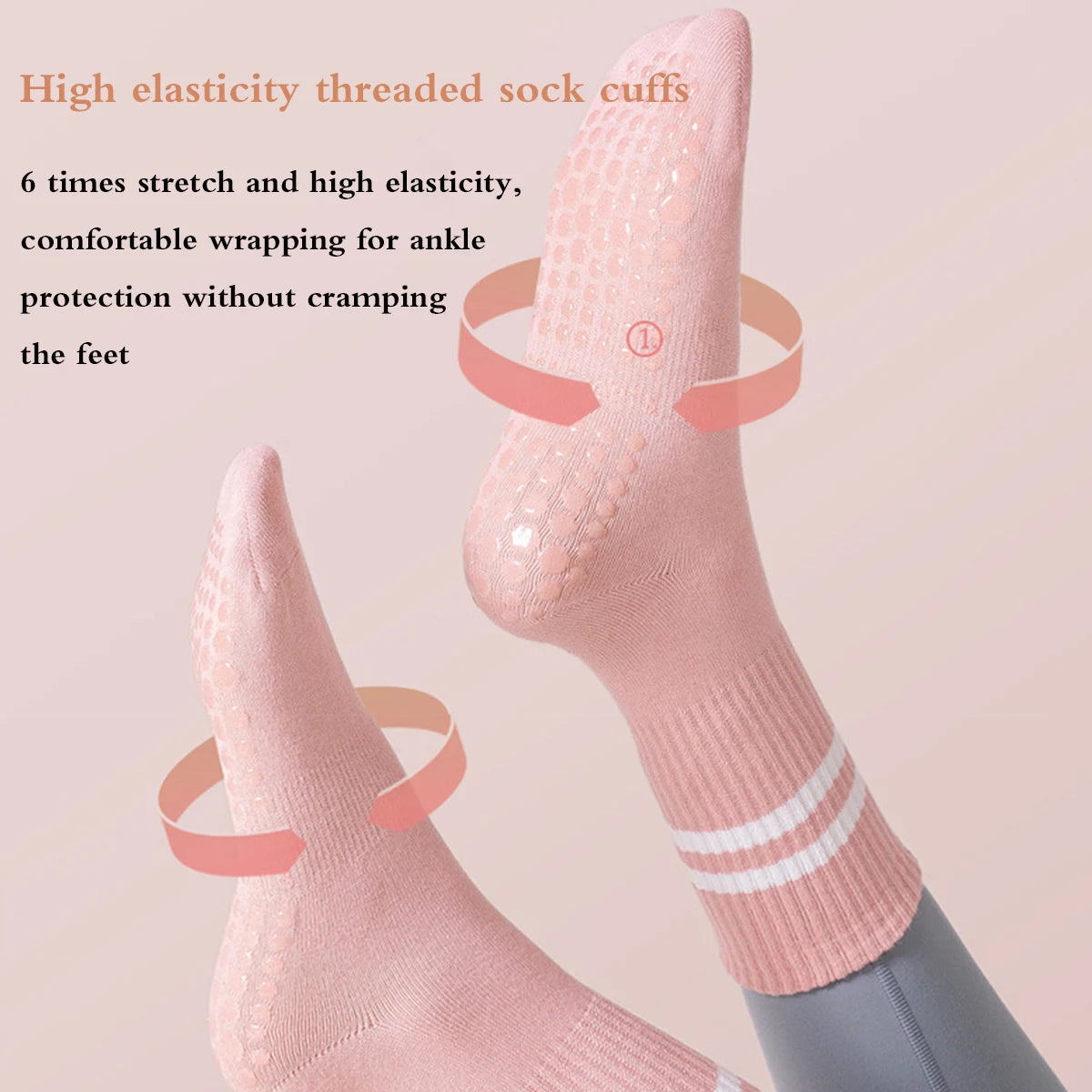 Non-Slip Pilates Socks